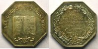 Münzen Jeton Numismatik des französischen Notariates Saint-Quentin octogonal en argent SUP -