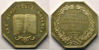 Münzen Jeton Numismatik des französischen Notariates Saint-Quentin octogonal en argent SUP -