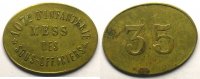 Münzen Notgeld von Messes und Militärkreise 107° Régiment d'Infanterie Elie 10.4 35 (c) 22x29 mm TTB -