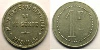 Münzen Notgeld von Messes und Militärkreise 1er Génie Elie 15.2 VERSAILLES 1 F Al,R 26 mm TTB/TTB+ -
