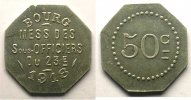 Münzen Notgeld von Messes und Militärkreise 23° Régiment d'Infanterie Elie 25.3 50 c BOURG Al,8 20 mm SUP/FDC -