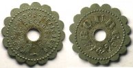 Münzen Notgeld von Messes und Militärkreise 23° Régiment d'Infanterie Elie 10.3 BOURG 25 c contremarqué ZnNi,Rftr 21 mm TTB+ -