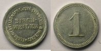 Münzen BISCHWEILER (Bischwiller) (67) Elsäs Gesellschaft F.Jute-Spinnerei & Weberei 1 (Pf) Al,R 16mm TTB/TTB+ -
