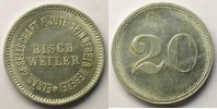Münzen BISCHWEILER (Bischwiller) (67) Elsäs Gesellschaft F.Jute-Spinnerei & Weberei 20 (Pf) Al, R 24mm SUP -