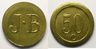 Münzen STRASSBURG (Strasbourg) (67) La Rotonde J.B. (Joseph Brenbach) 50 c Lt, R 20,5mm SUP/FDC -
