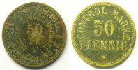 Münzen 50 Pf STRASSBURG (Strasbourg) (67) Elsass-Lothringer Consum Genossenschaft Lt,R 22,5mm TB -