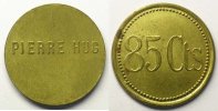Münzen STRASSBURG (Strasbourg) (67) Pierre HUG (Hôtel Bellevue) 85 c Lt, R 25mm SUP/FDC -