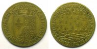 Münzen jeton Jetons des alten Regims Catherine de Médicis, régente en cuivre 27,5mm TTB -