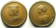 Münzen bronze Medaillen Ferd. de Saint Urbain série des Ducs de Lorraine Simon II 47 mm TTB+/SUP -