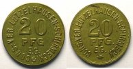 Münzen LUTZELHAUSEN-SCHIRMECK (67) Cons. Ver. Lutzelhausen -Schirmeck, E.G. 20 Pfg Lt, R 22,5mm TTB+ -