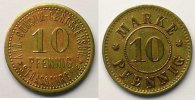 Münzen 10 Pf STRASSBURG (Strasbourg) (67) Arb. Consum Genossenschaft Lt, R 18mm TTB -