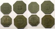 Münzen WEISSENBURG (Wissembourg) (67) Stadt 10, 50 (Pf) Zn, 8 - 10, 50 (Pf) Fe, 8 TTB/TTB+ -