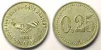 Münzen Franc Notgeld von Messes und Militärkreise 21° Demi-Brigade Aérienne Elie 10.3 0,25 ( ) Alu, Rond 23mm TTB -