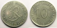 Münzen COURNEUVE (LA) (93) Société RATEAU Elie 10,2 10 c Al, R 30mm SUP -