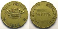Münzen DOLE (39) Ville de DOLE - Association Alimentaire Elie - SOUPE Lt,R 24 mm TTB -