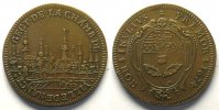 Lothringische Münzen Jeton rond en cuivre 29mm 1674 TTB/TTB+