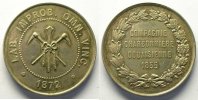 Münzen jeton rond en argent Numismatik der Bergwerken Douai Compagnie Charbonnière Douaisienne 37mm SUP -
