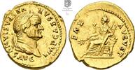 Römisches Reich / Kaiserzeit Aureus 69 - 79 AD VESPASIANUS Rom Sehr Selten in dieser Erhaltung !!! RAR vzgl