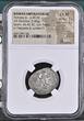 Roman Republic Summer 46 - Spring 45 BC. Cnaeus Pompey Jr AR Denarius - Corduba Mint (NGC Graded Ch XF)