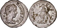 Roman Empire Denarius Elagabalus AR Denarius - Providentia Standing -