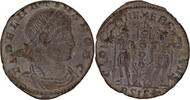 Roman Empire Reduced Quarter Follis Delmatius AE Reduced Follis - GLORIA EXERCITVS (Siscia Mint) -