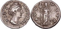 Roman Empire Denarius Faustina The Elder AR Denarius - Ceres Standing -