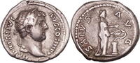 Roman Empire Denarius Hadrian AR Denarius - SALVS AVG -