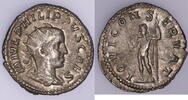 Roman Empire Antoninianus Philip II Antoninianus - IOVI CONSERVAT -