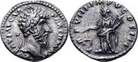 Denarius 167 - 168 AD. Roman Empire Lucius Verus AR Denarius – Aequitas Standing Ch VF