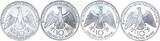 Deutschland BRD 4 x 10 DM Bundesrepublik 4x 10 DM 1972 