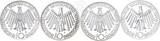 Deutschland BRD 4 x 10 DM Bundesrepublik 4x 10 DM 1972 