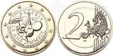 Frankreich 2 Euro + Briefmarke 2019 und 1999 Münze 60 Jahre Asterix und Briefmarke 40 Jahre Asterix Obelix Idefix prägefrisch in Kapsel