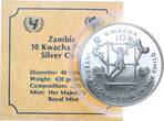 Zambia 10 Kwacha 1980 Internationales Jahr des Kindes PP in Kapsel mit Zertifikat