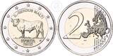 Malta 2 Euro 2025 Maltesischer Ochse prägefrisch in Coin Card