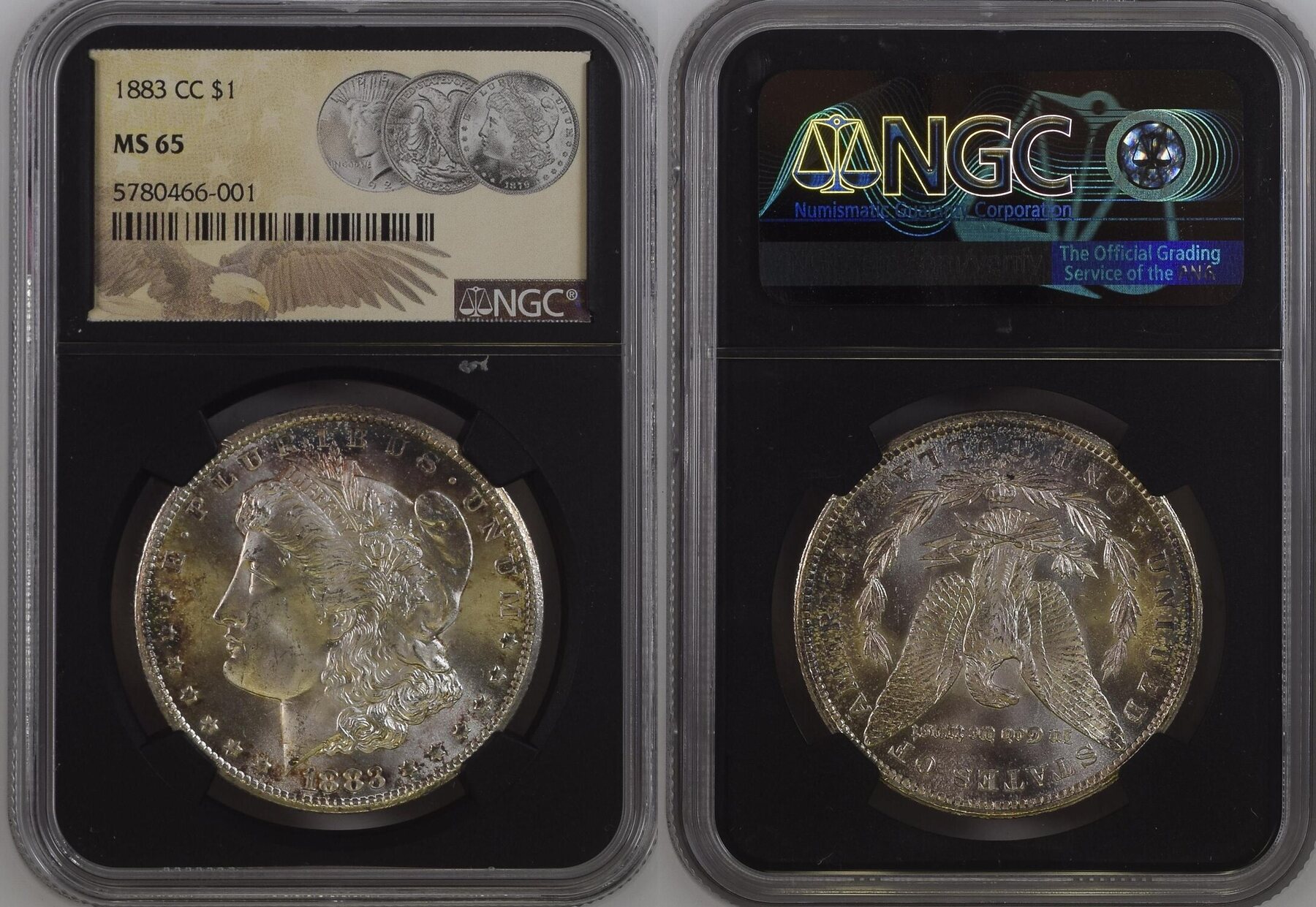 The United States of America $1 SILVER DOLLAR 1883 CC USA 1883-CC NGC ...