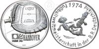 Silbermedaille Hannover Fußball WM 1974 - BRD -