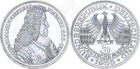 Deutschland BRD 5 Mark Markgraf von Baden in kratzfestem Holder - f.st, leicht gereinigt -
