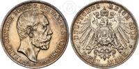 Schwarzburg-Sondershausen 3 Mark 3 Reichsmark Karl Günther (1880-1909) auf den Tod des Fürsten -