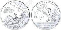 Deutschland BRD 10 Euro 10 € Gedenkmünze - 200. Geburtstag Carl Spitzweg -