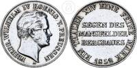 Brandenburg-Preußen Taler Friedrich Wilhelm IV. (1840-1861) Ausbeutetaler - Segen des Mansfelder Bergbaues -
