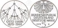 Deutschland BRD 5 Mark 5 Deutsche Mark - 100. Geburtstag von Otto Hahn -