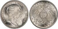Baden 2 Mk Auf den Tod - Death - J.36 Stempelglanz - PCGS zertifiziert -
