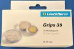Zubehör von Leuchtturm Münzkapseln GRIPS 39 mm Münzkapseln GRIPS 39 mm, 10er Pack -