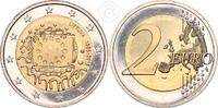 Litauen 2 Euro 2 Euro Gedenkmünze Gemeinschaftsausgabe - 30 Jahre Flagge der Europäischen Union -