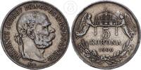 Österreich Ungarn 5 Korona Habsburg 5 Kronen Franz Joseph I. 1848 - 1916 -