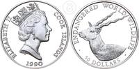 Cook Islands 50 Dollars Cook Islands - Elizabeth II - Gefährdete Tierwelt - Hirschziegenantilope -