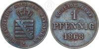 Sachsen-Meiningen 1 Pfennig Sachsen Meiningen Georg II. 1866-1914 -
