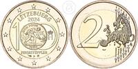 Luxemburg 2 Euro 100. Jahrestag der Unterzeichnung des Erlasses der „Feierstëppler“-Scheidemünze -