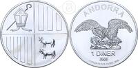 Andorra 1 Diner 1 Unze Feinsilber Adler - 1 oz Silber -