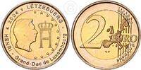 Luxemburg 2 Euro Monogramm Großherzog Henri -